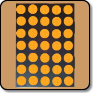 5x7 Dot Matrix LED - Super Amber Anode Row