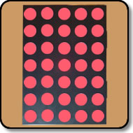 Dot Matrix LED - 5x7 Red LED Anode Row