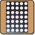 White Dot Matrix - 5x7 Cathode Row Display