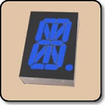 Alpha Numeric LED 0.8'' (20.32mm) Anode - Blue: 50,000 ucd