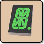 Alpha Numeric LED 0.8'' (20.32mm) Cathode - Green: 40,000 ucd