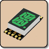 SMD Alpha Numeric Green LED Display -  0.4 Inch (10.20mm) Anode