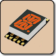 SMD Alpha Numeric Orange LED Display -  0.56 Inch (14.20mm) Cathode