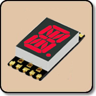 SMD Alpha Numeric Red LED Display -  0.4 Inch (10.20mm) Anode