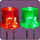 3mm Flat Top Bicolor (2) Leaded LED - Green & Red