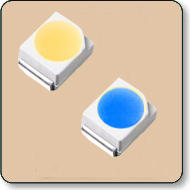 Bi-Color PLCC LED SMD - Warm White & Blue 