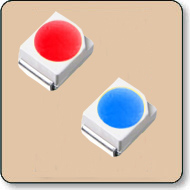 BiColor PLCC LED SMD - Blue & Red