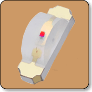 Reverse Mount Side View 1204 Red SMD LED